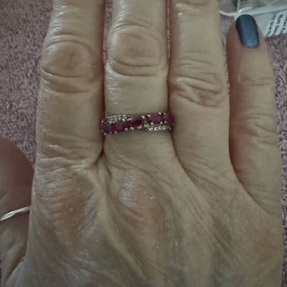 Elegant Ruby and Diamond Women's Ring